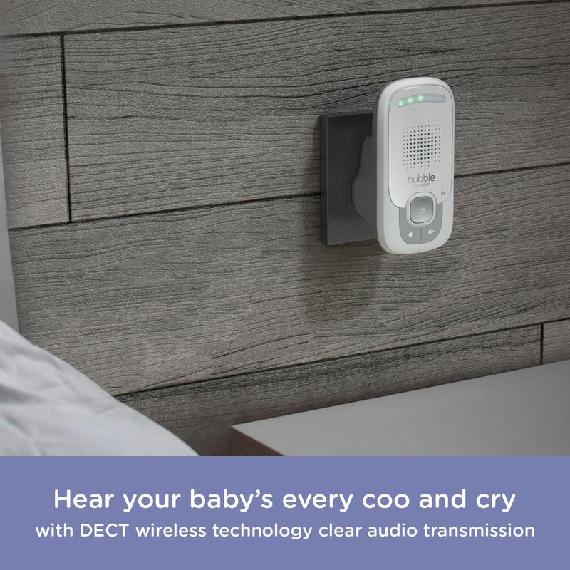 Hubble Listen Audio Baby Monitor White