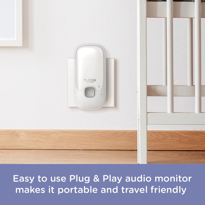 Hubble Listen Audio Baby Monitor White