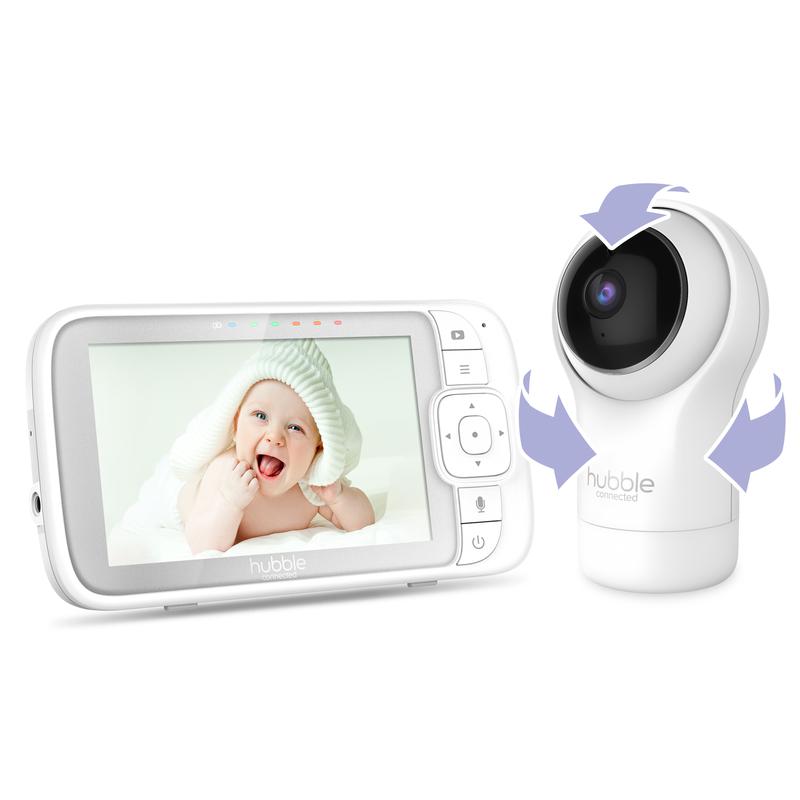 Hubble Nursery View Pro 5 Video Baby Monitor White