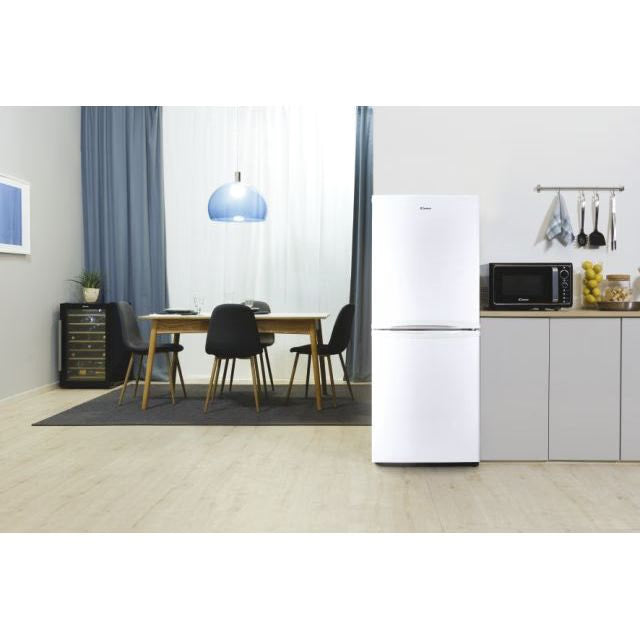 Candy 185L 50/50 Freestanding Fridge Freezer – 136cm, White, Manual Defrost, E Energy Rated