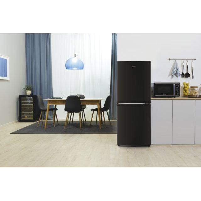 Candy CCH1S513EBK 136cm 50/50 Freestanding Fridge Freezer, 173L Capacity, E Rated, Black