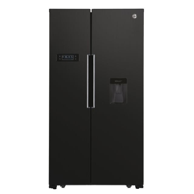 Hoover HHSBSO6174BWDK Non-Plumbed Frost Free American Fridge Freezer - Black - E Rated