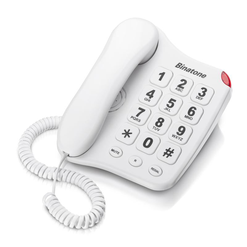 Big Button 110 Corded Phone White