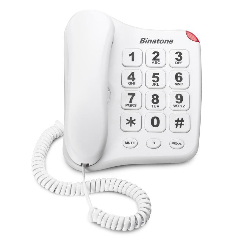 Big Button 110 Corded Phone White