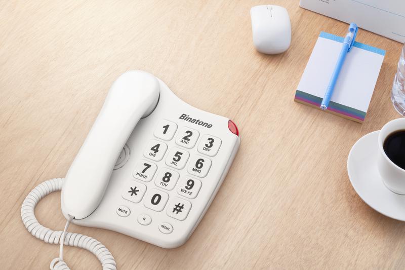 Big Button 110 Corded Phone White
