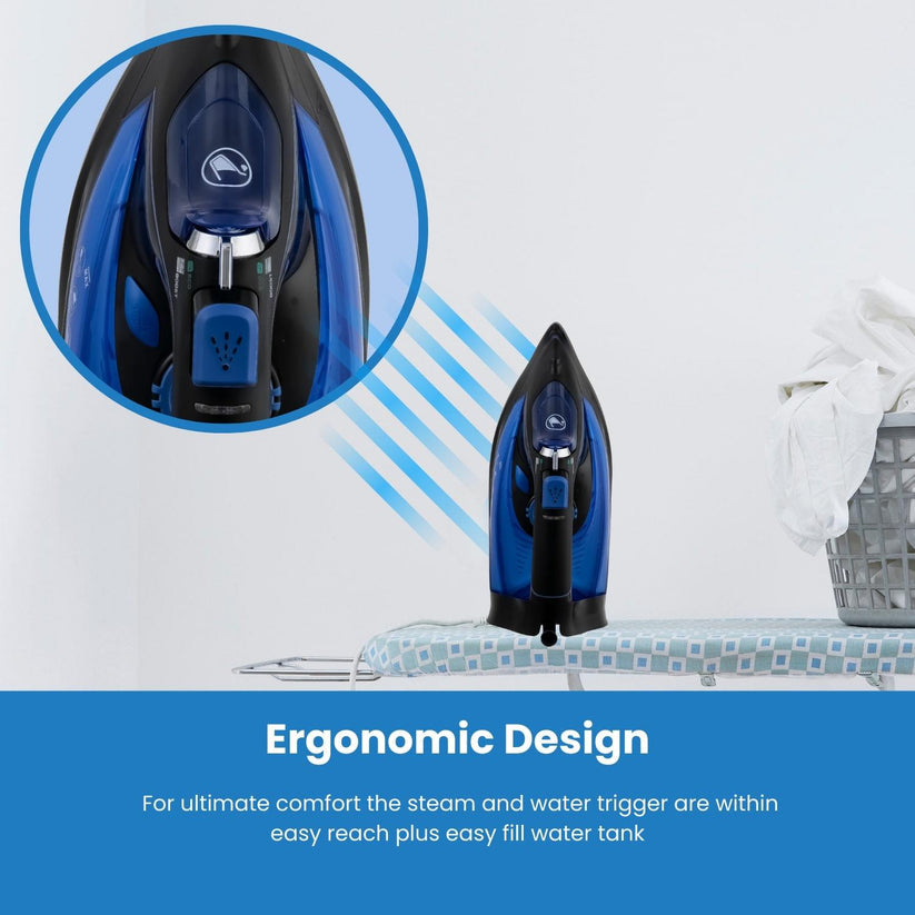 Hamilton Beach Pro SteamMax 3000W Steam Iron – Blue & Black HB608BB