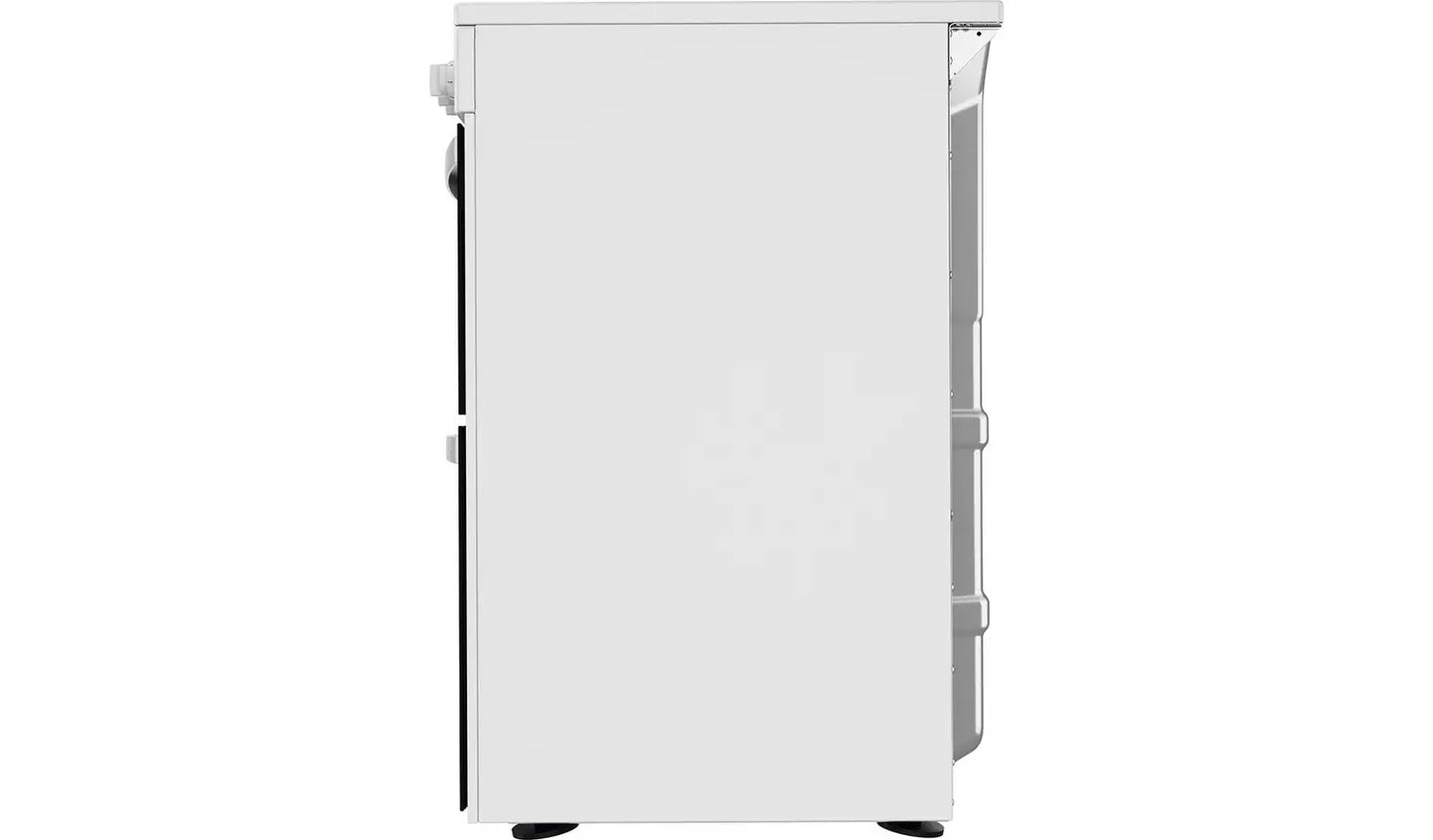 Indesit 60Cm Double Oven Electric Cooker In White - ID67V9KMWUK