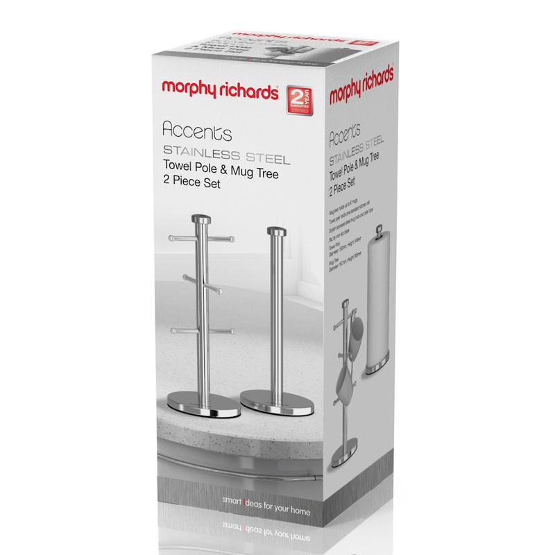 Morphy Richards Accents Mug Tree Towel Pole Set