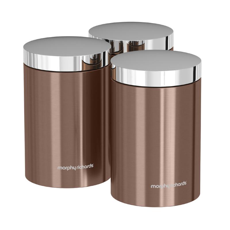 Morphy Richards Set of 3 Storage Canisters