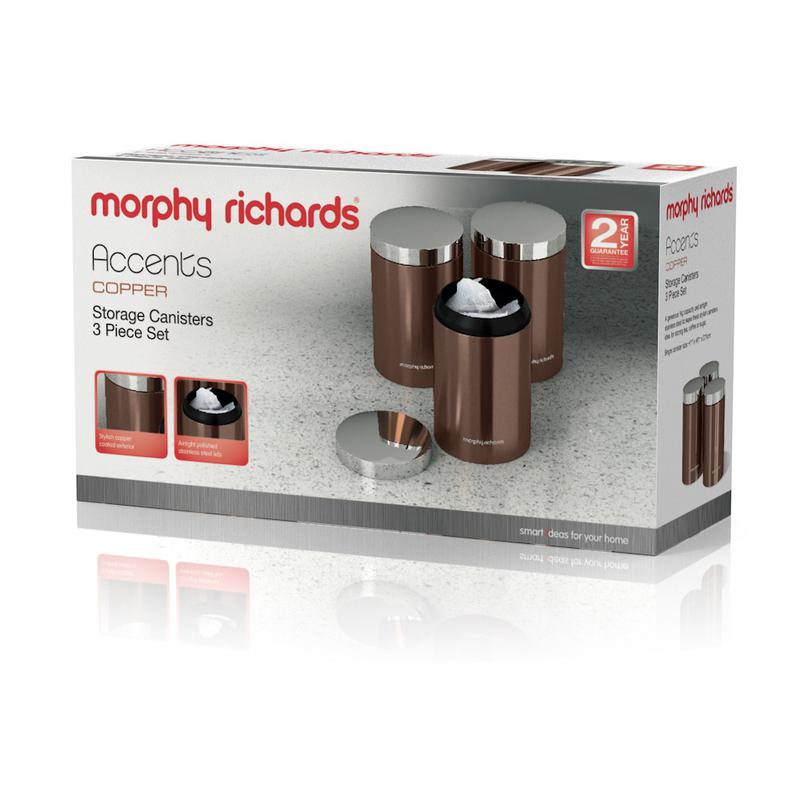 Morphy Richards Set of 3 Storage Canisters