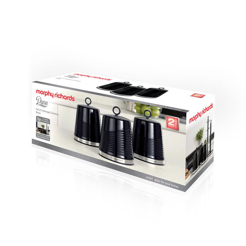 Morphy Richards Dune Set of 3 Canisters