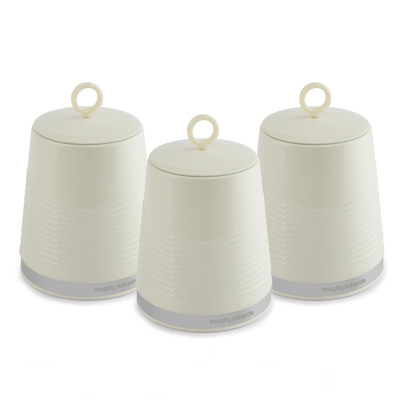 Morphy Richards Dune Set of 3 Canisters