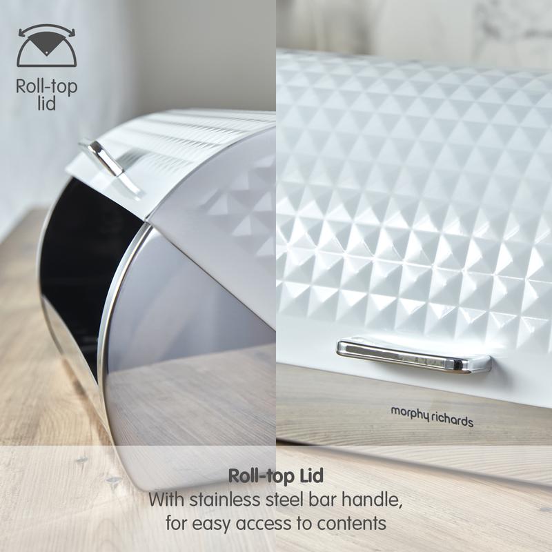 Morphy Richards Dimensions Roll Top Bread Bin