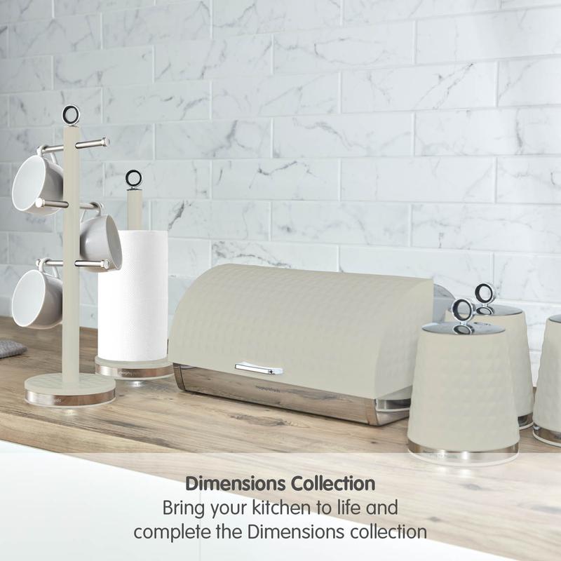 Morphy Richards Dimensions Set of 3 Canisters Ivory Cream