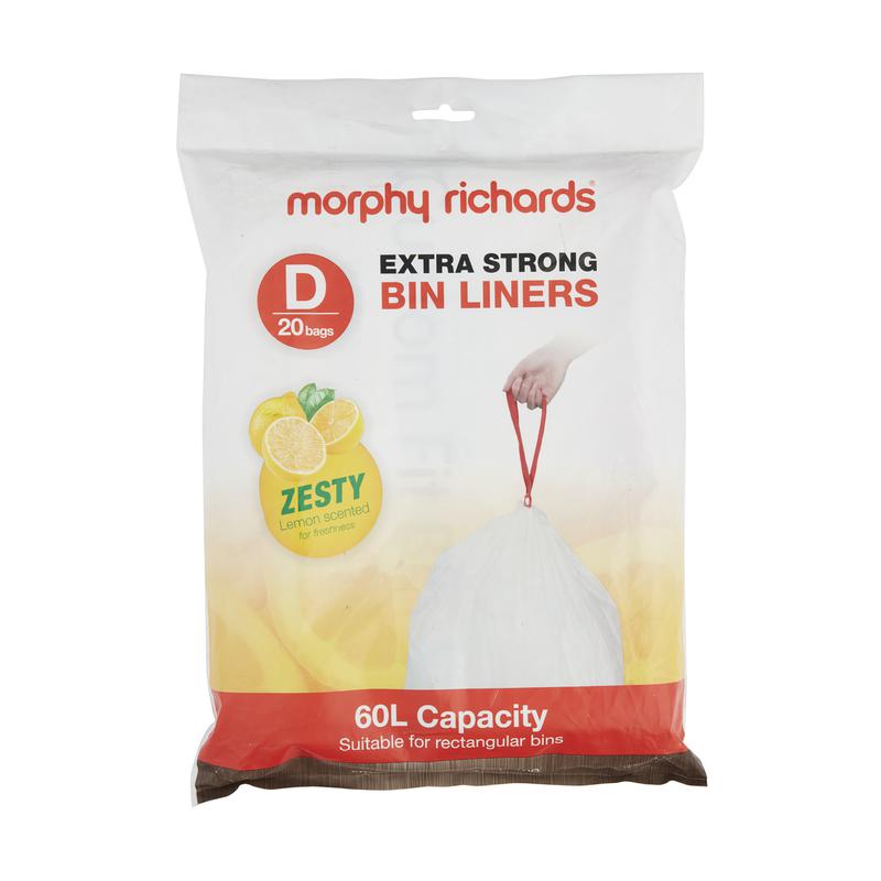 Lemon Scented 60L Liners x 20