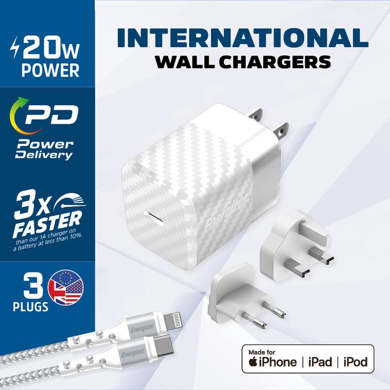 Wall Charger 20W EU UK US Plug