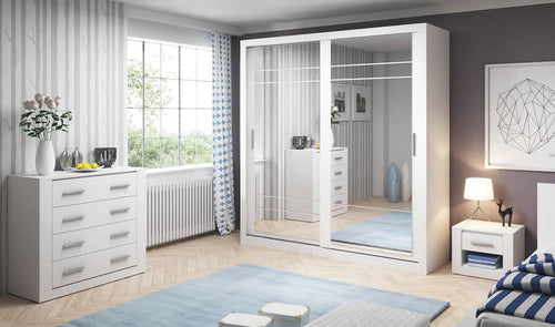 Boston Small Sliding Door Wardrobe 203cm