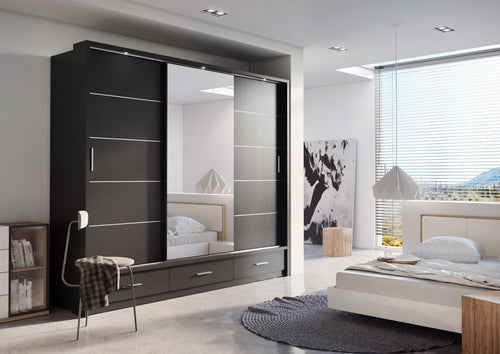 Alpha Sliding Door Wardrobe 250cm