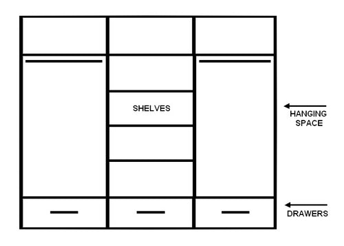 Alpha Sliding Door Wardrobe 250cm