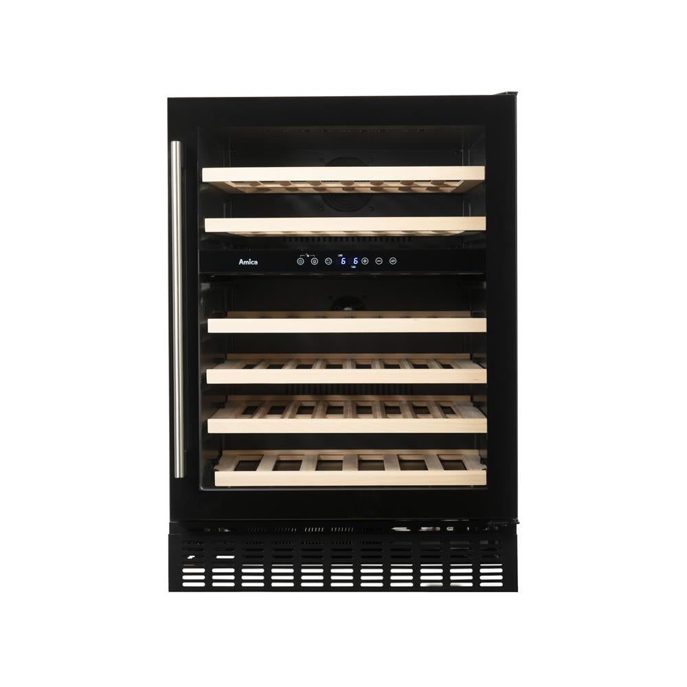 AMICA 60cm Wine Cooler Black - AWC600BL