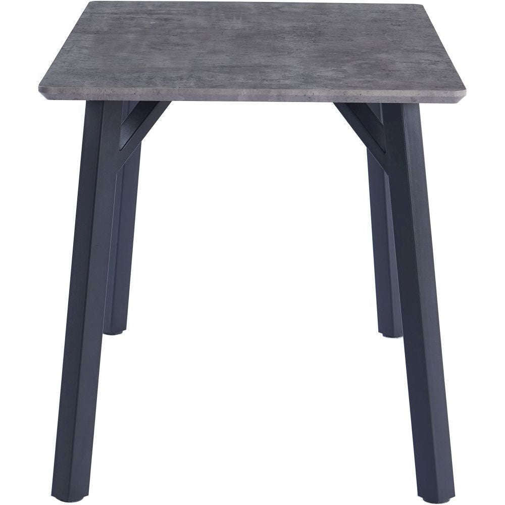 Essentials	Dining Tables 1.2m Rectangular Dining Table - Paper Wrap Granite effect top/Powder coated black legs	Grey Top/Black Legs