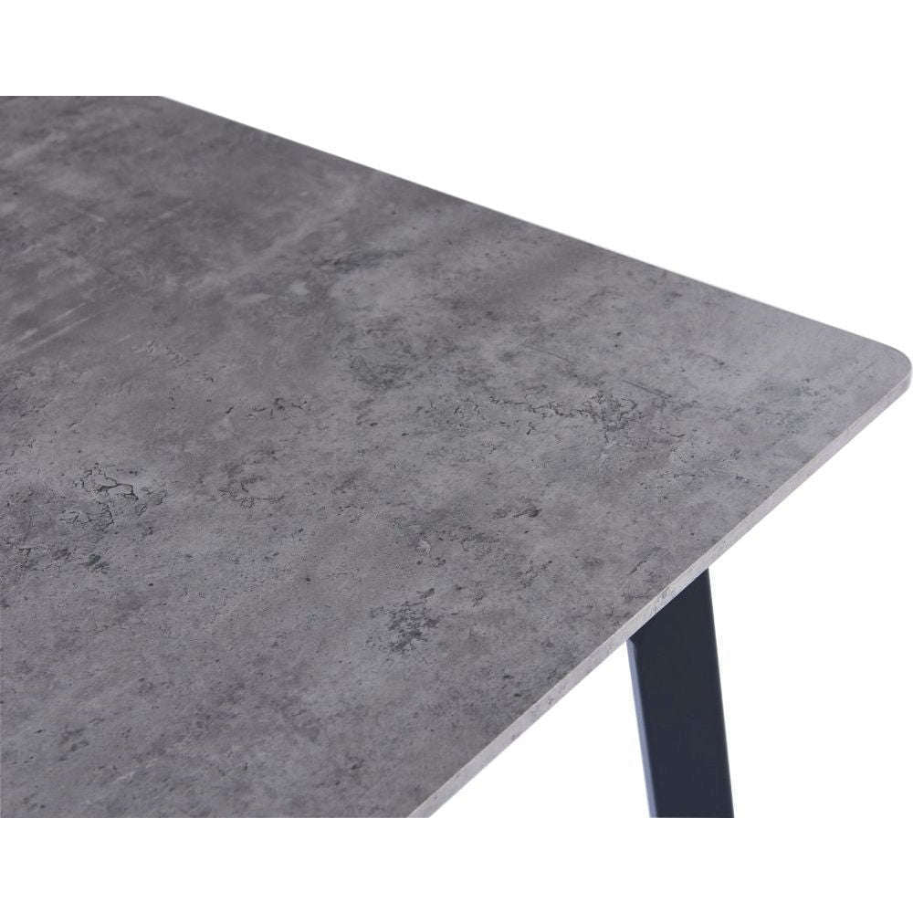 Essentials	Dining Tables 1.2m Rectangular Dining Table - Paper Wrap Granite effect top/Powder coated black legs	Grey Top/Black Legs