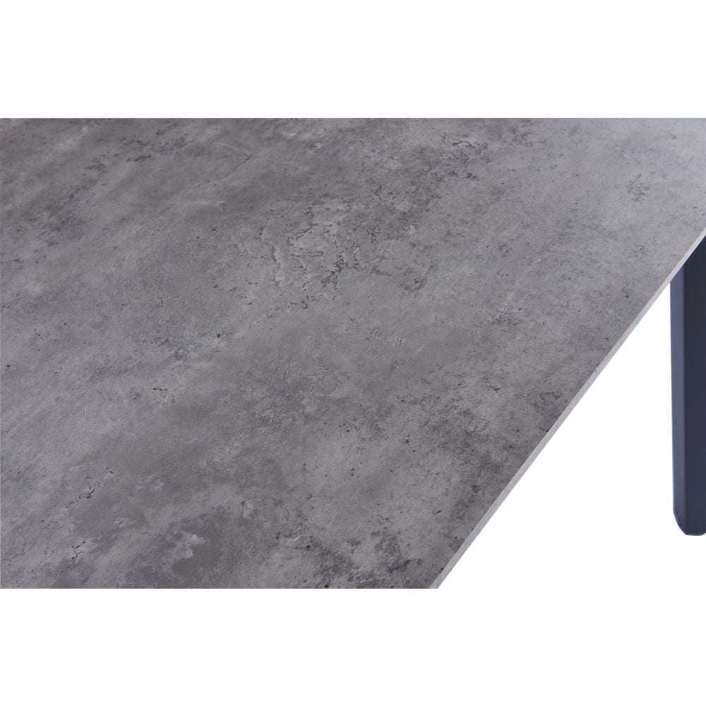 Essentials	Dining Tables 1.2m Rectangular Dining Table - Paper Wrap Granite effect top/Powder coated black legs	Grey Top/Black Legs