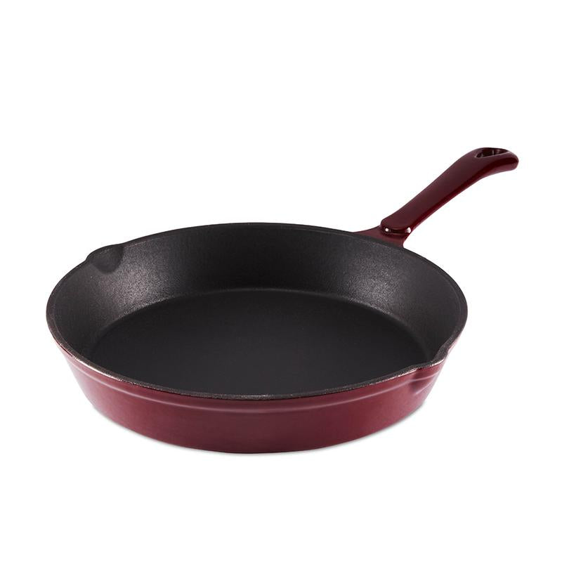 Barbary Oak 26cm Cast Iron Round Frying Pan