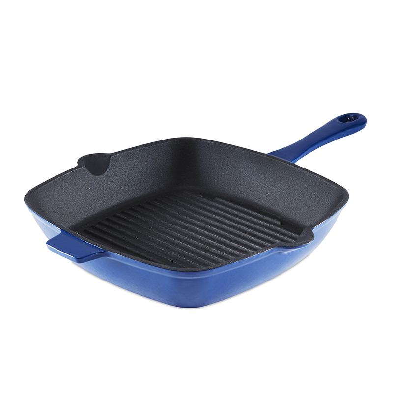 Barbary Oak 26cm Cast Iron Grill Pan