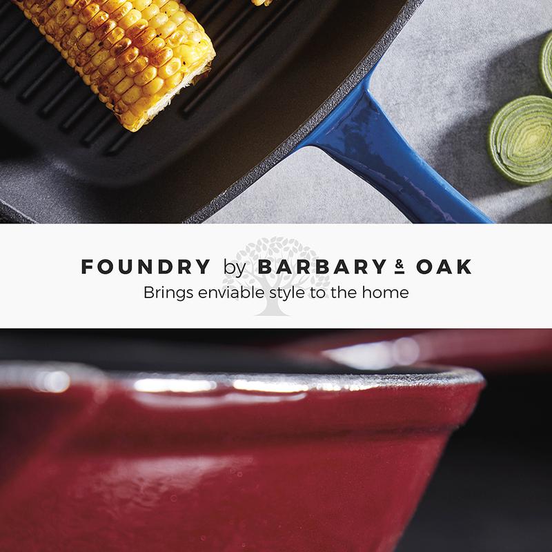 Barbary Oak 26cm Cast Iron Grill Pan