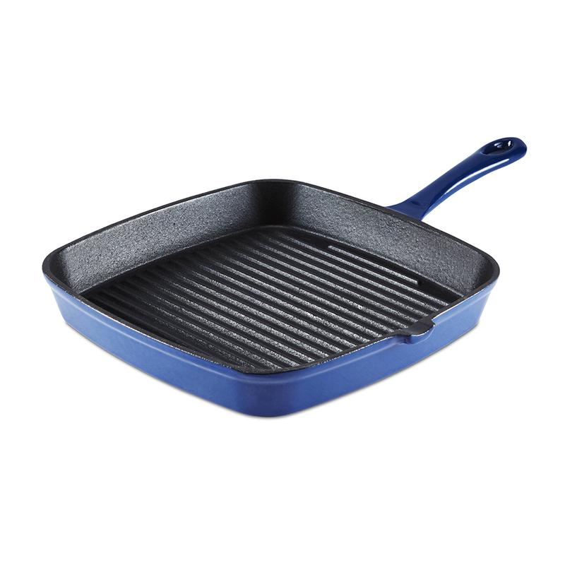Barbary Oak 23cm Cast Iron Grill Pan