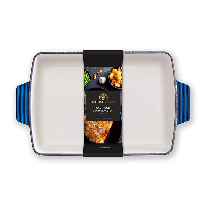 Barbary Oak 39cm Cast Iron Roaster