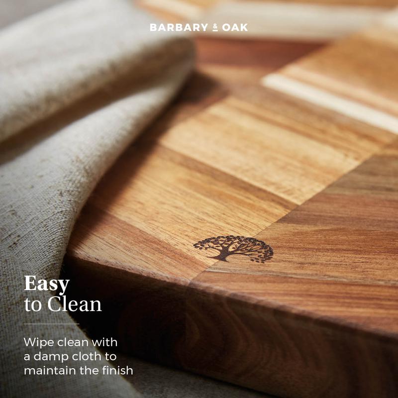 Square Acacia Chevron Chopping Board
