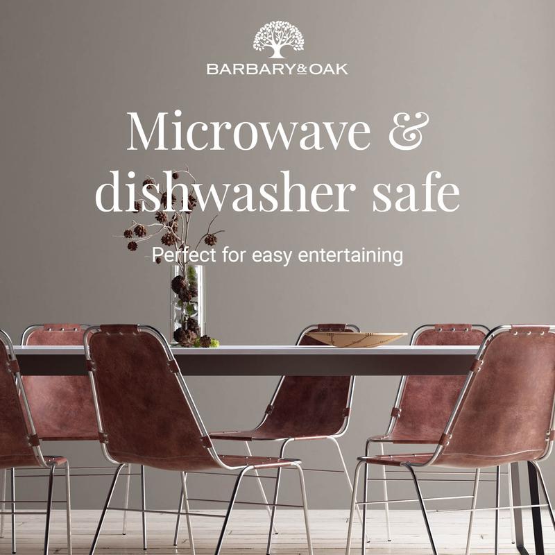 Barbary Oak Cascade 16 Piece Dinnerware Set - BO867006BLK