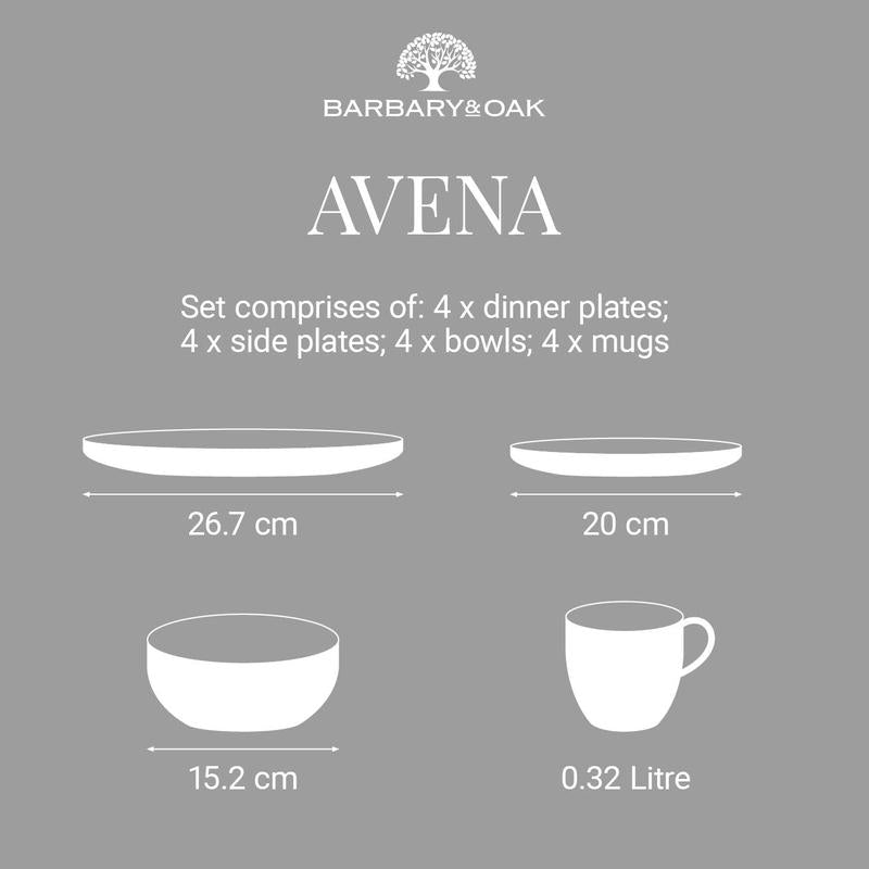 Avena 16 Piece Dinnerware Set