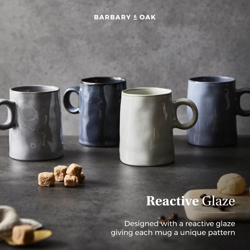 Barbary Oak Relic Mug Set of 4 Reactive Glaze - BO874015
