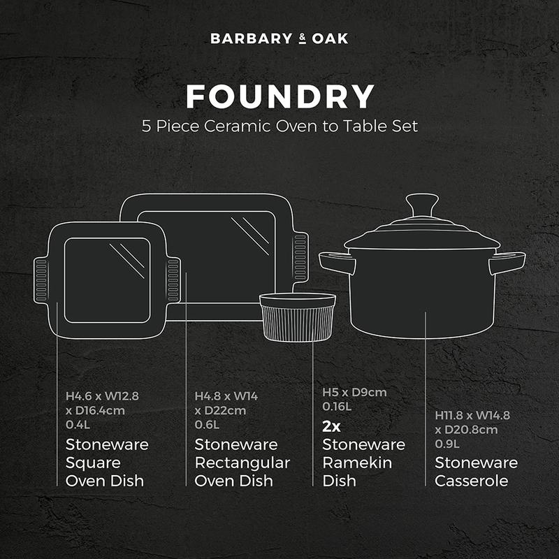 Barbary Oak Ceramic Ovenware Gift Set