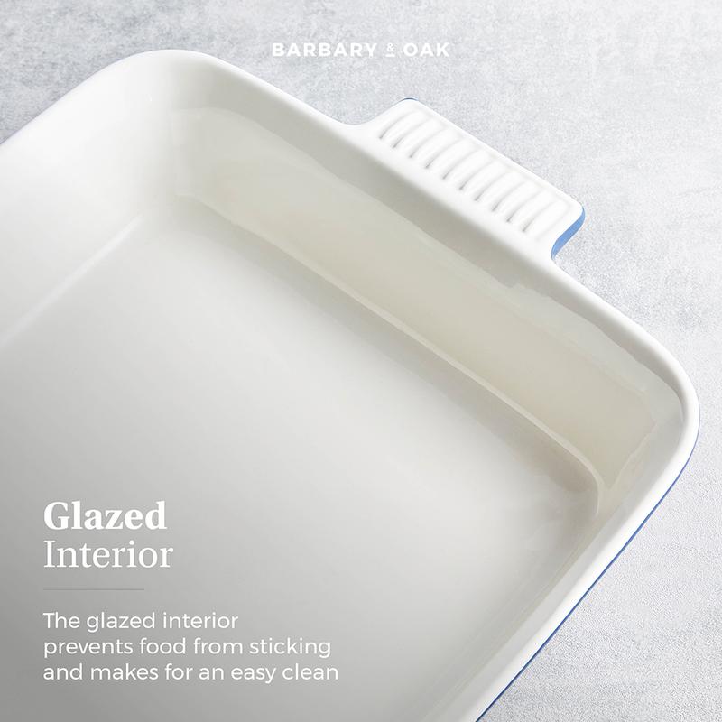 Barbary Oak 26cm Ceramic Square Oven Dish