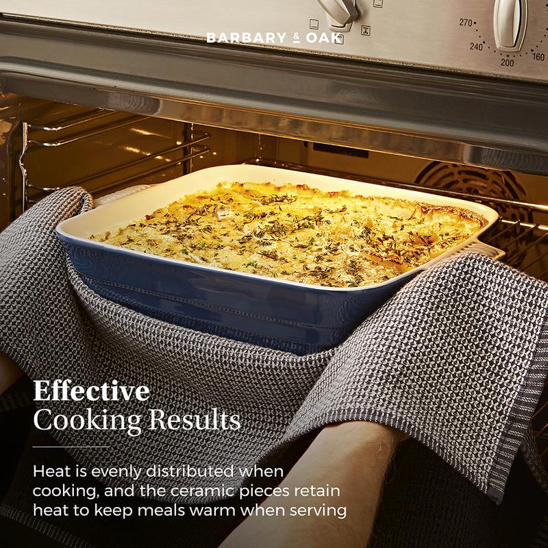 Barbary Oak 26cm Ceramic Square Oven Dish