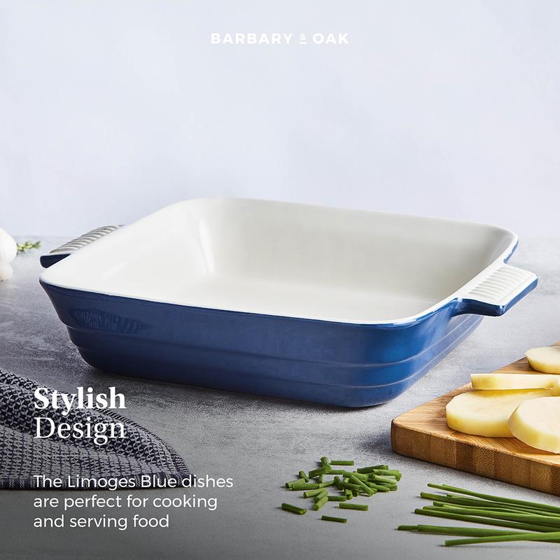 Barbary Oak 26cm Ceramic Square Oven Dish