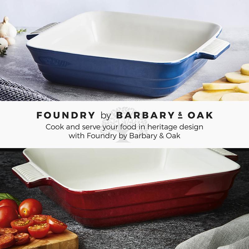 Barbary Oak 26cm Ceramic Square Oven Dish
