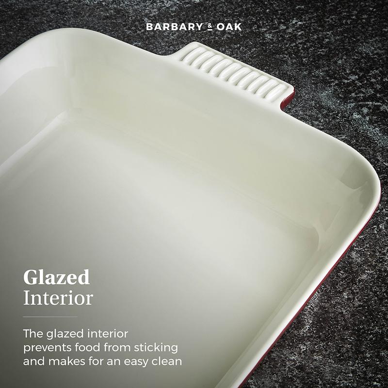 Barbary Oak 26cm Ceramic Square Oven Dish