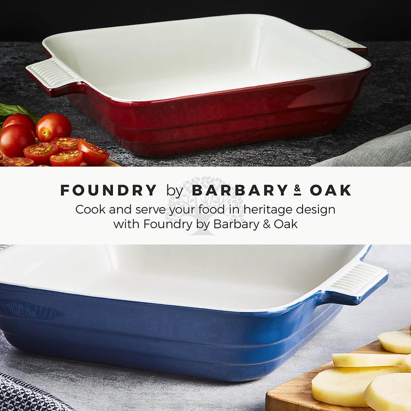 Barbary Oak 26cm Ceramic Square Oven Dish