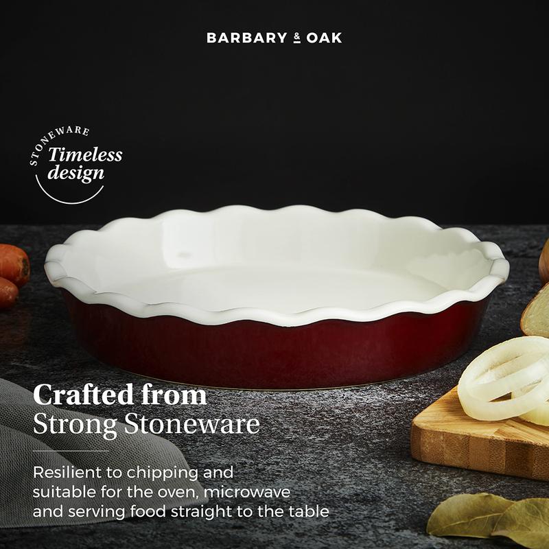 Barbary Oak Foundry 27cm Ceramic Pie Dish