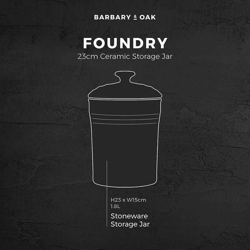 Barbary Oak Foundry 23cm Ceramic Storage Jar