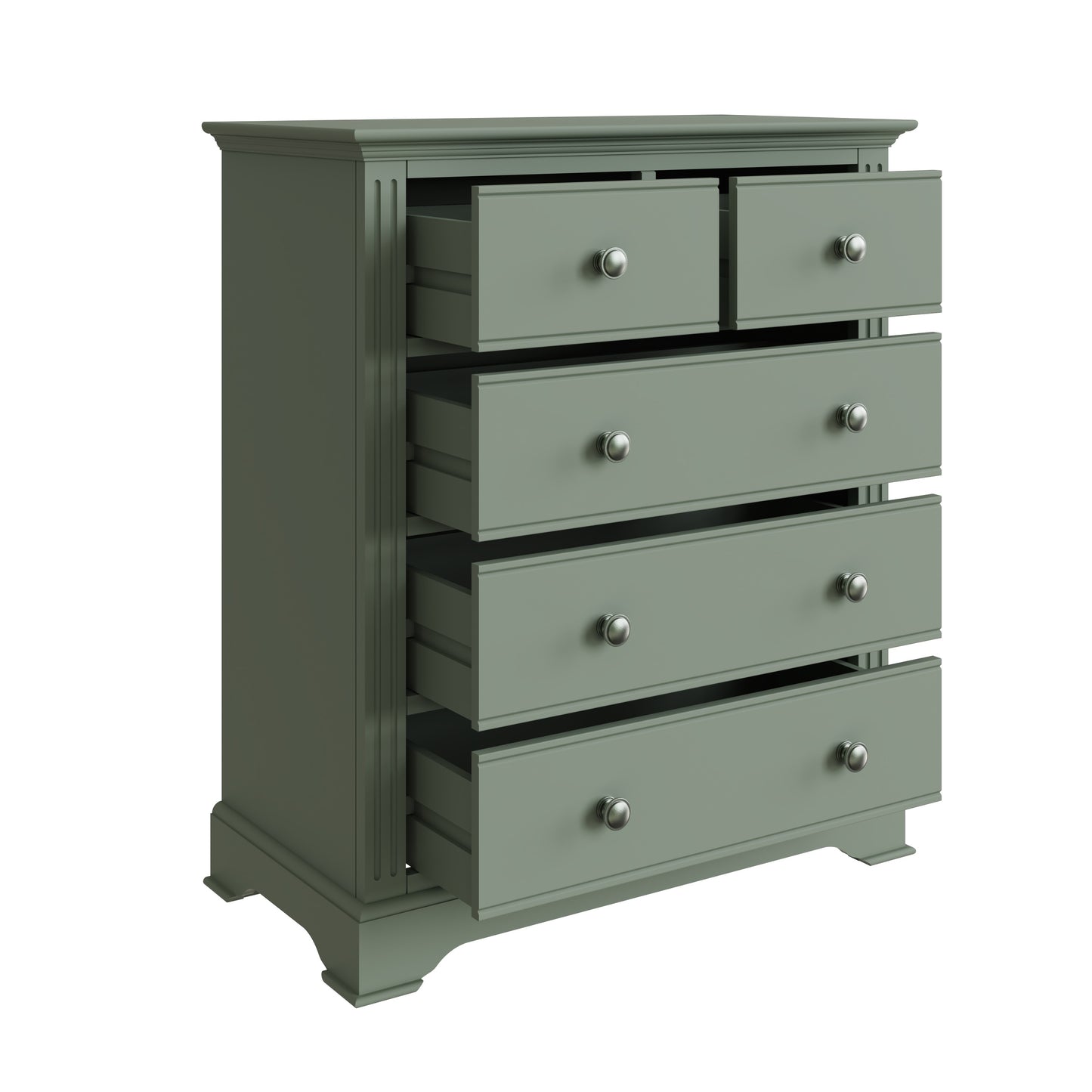 Essentials BP Bedroom - Cactus green 2 Over 3 Chest