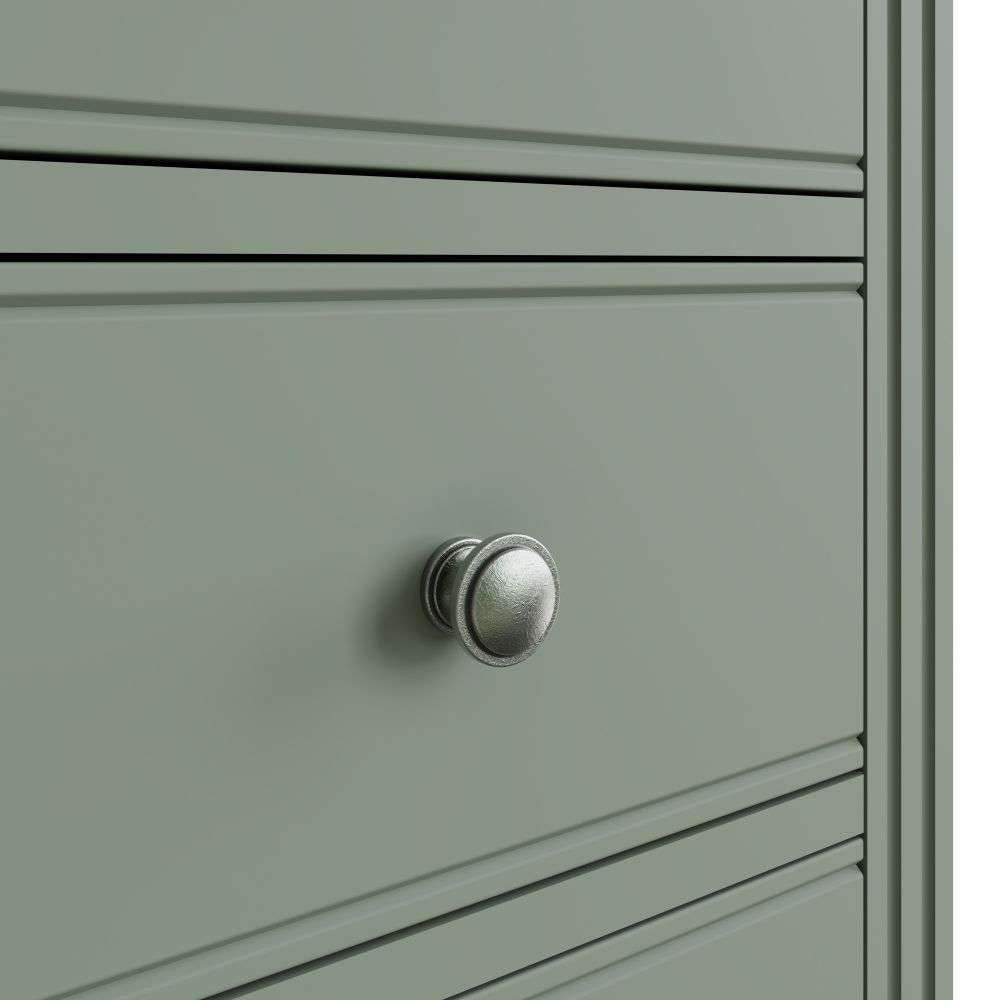 Essentials BP Bedroom - Cactus green 5 Drawer Narrow Chest