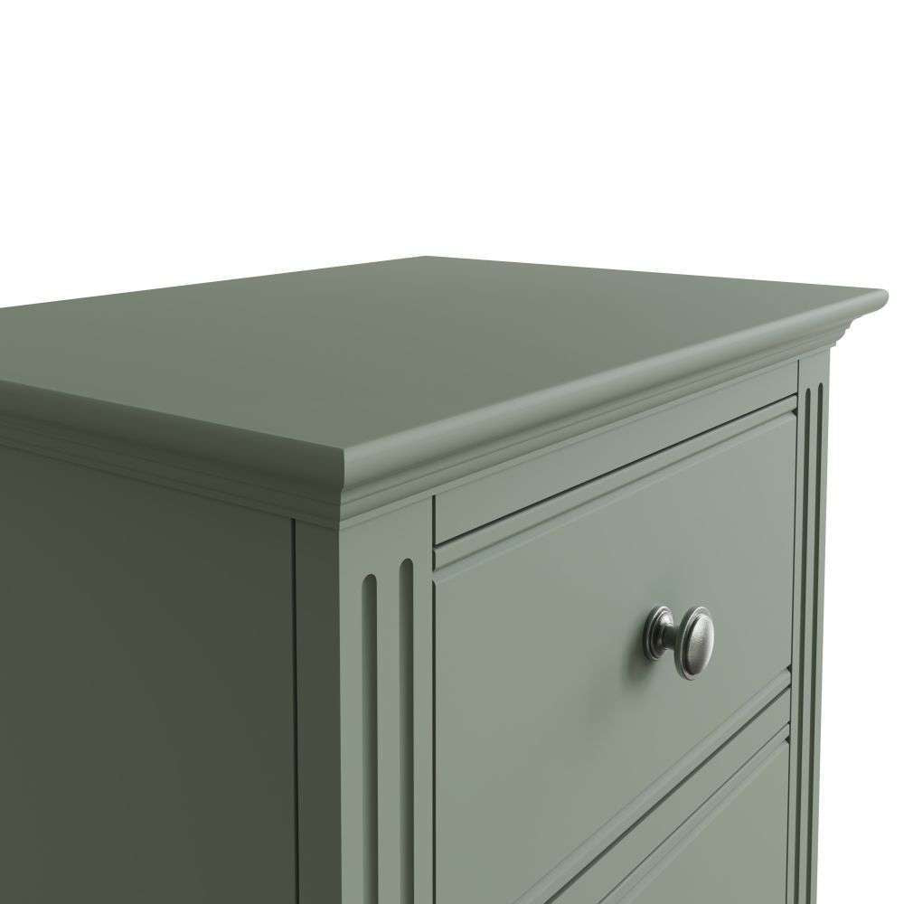 Essentials BP Bedroom - Cactus green 5 Drawer Narrow Chest