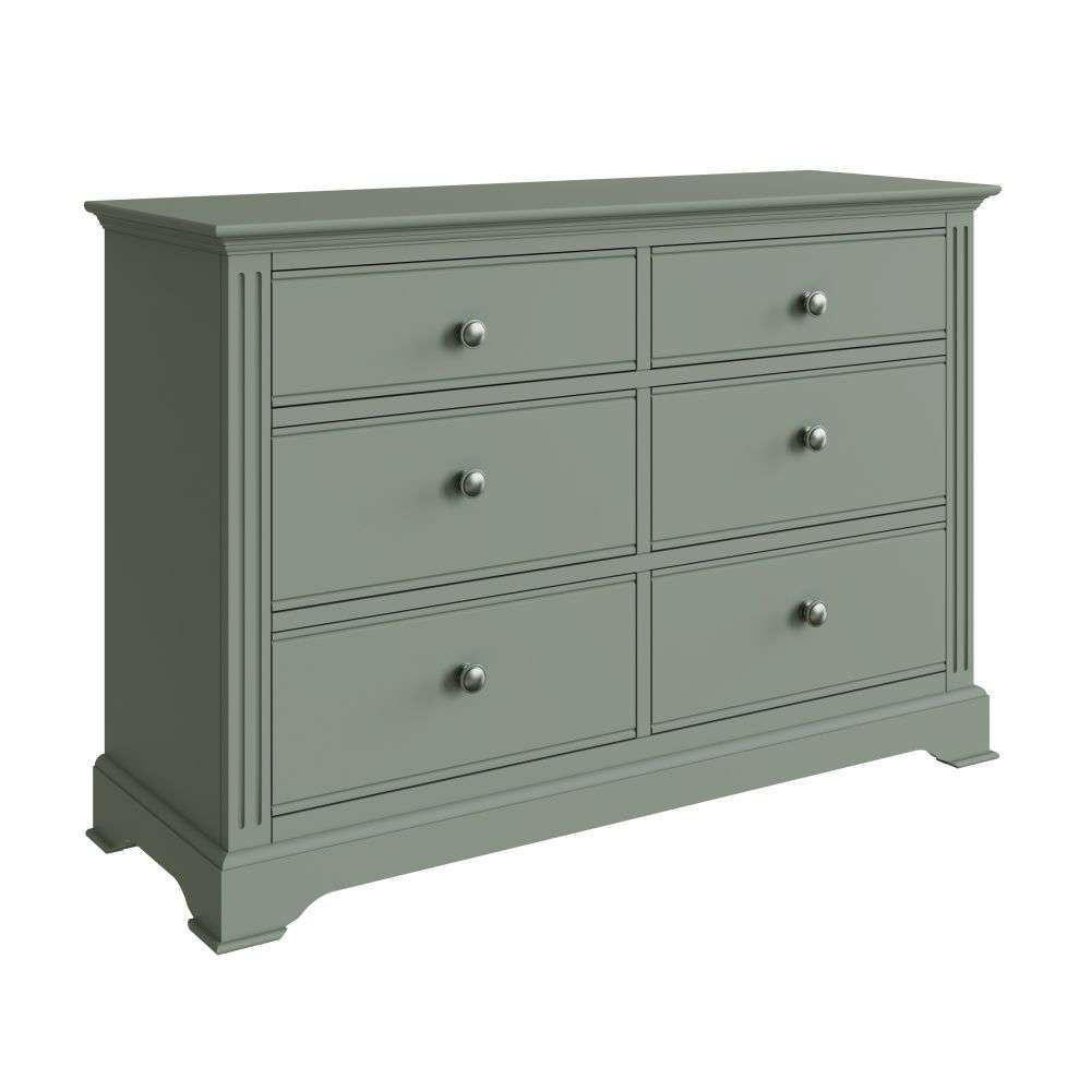 Essentials BP Bedroom - Cactus green 6 Drawer Chest