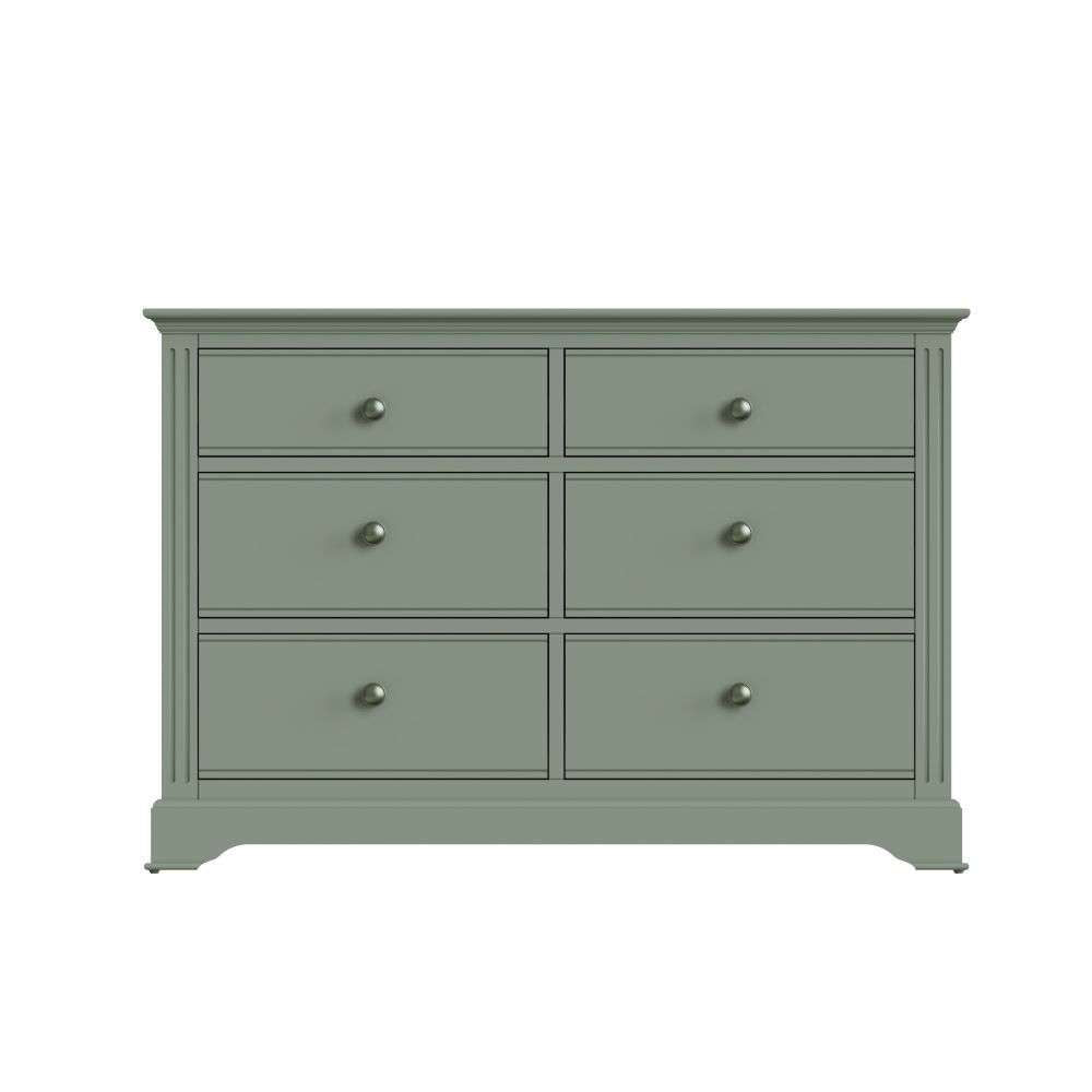 Essentials BP Bedroom - Cactus green 6 Drawer Chest